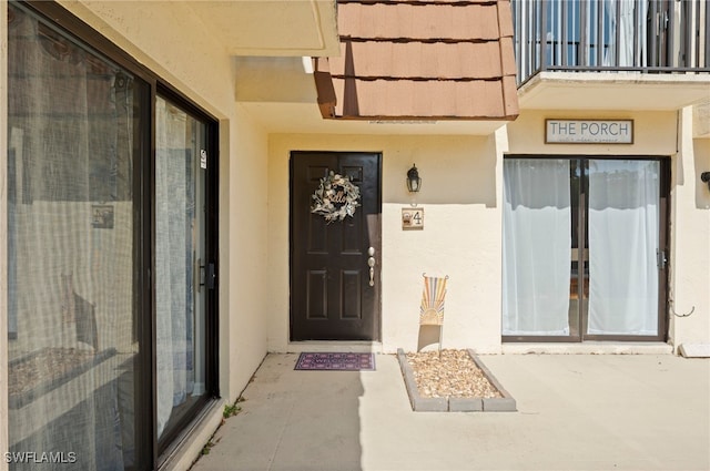 5210 Cedarbend Dr Unit 4, Fort Myers, FL 33919 - entrance to property featuring stucco siding and french doors