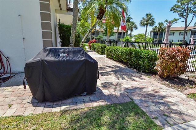 7013 New Post Dr Unit 7, North Fort Myers, FL 33917 - view of patio with grilling area