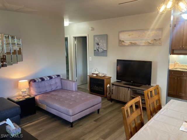 130 N Collier Blvd Unit G6, Marco Island, FL 34145 - living area with wood finished floors