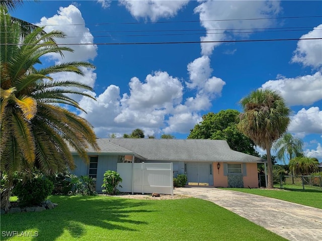 3672 SE 5th Ct, Cape Coral, FL 33904 - ranch-style house featuring concrete driveway