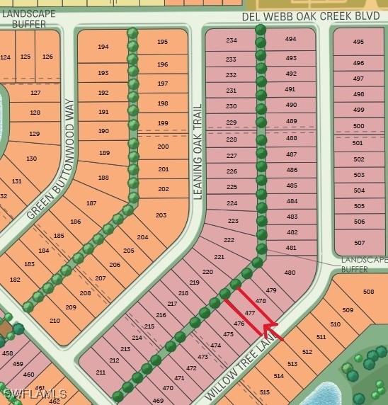17321 Willow Tree Ln, North Fort Myers, FL 33917 - map showing property parcels