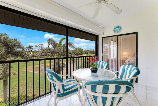 7340 Coventry Ct Unit 827, Naples, FL 34104 - sunroom with tile patterned flooring