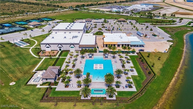 20669 Greenwich Pl, Estero, FL 33928 - drone / aerial view of a pool