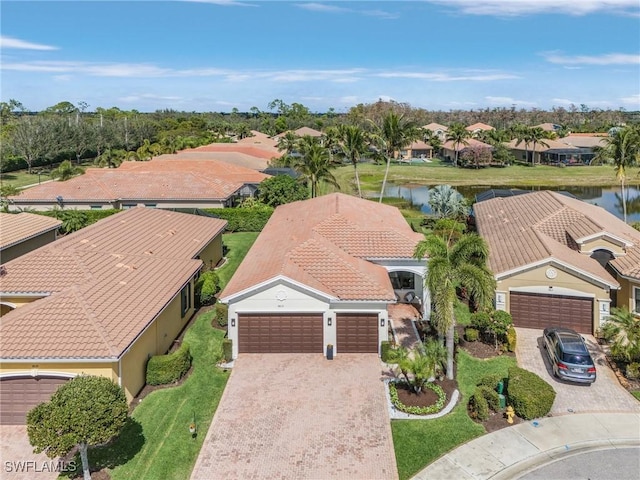 3813 Columbia Ct, Naples, FL 34119 - aerial view of residential area featuring a nearby body of water