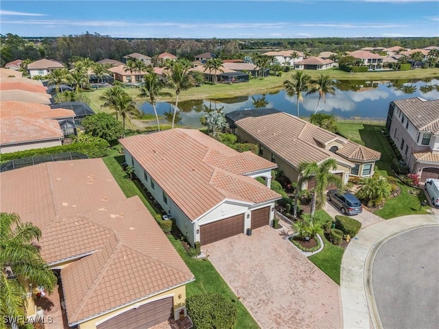 3813 Columbia Ct, Naples, FL 34119 - aerial perspective of suburban area featuring a nearby body of water