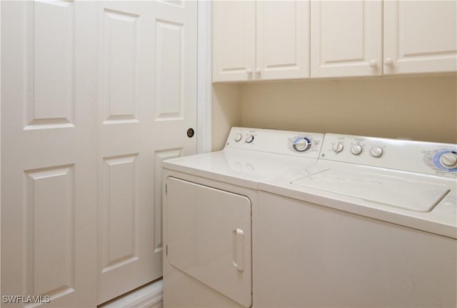 11111 Corsia Trieste Way Unit 101, Bonita Springs, FL 34135 - laundry area with washing machine and clothes dryer and cabinet space