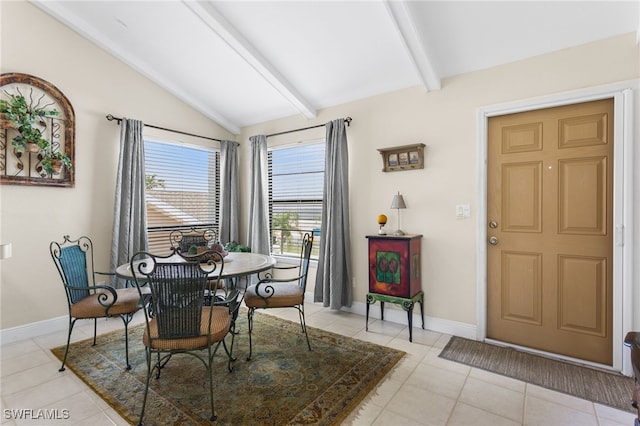 4210 SE 20th Pl Unit A8, Cape Coral, FL 33904 - dining area with baseboards and light tile patterned flooring
