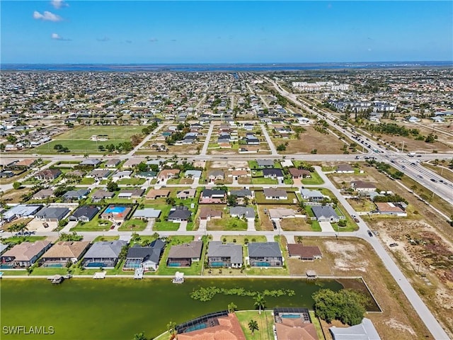 2519 SW 15th Ave, Cape Coral, FL 33914 - aerial view of residential area with a large body of water