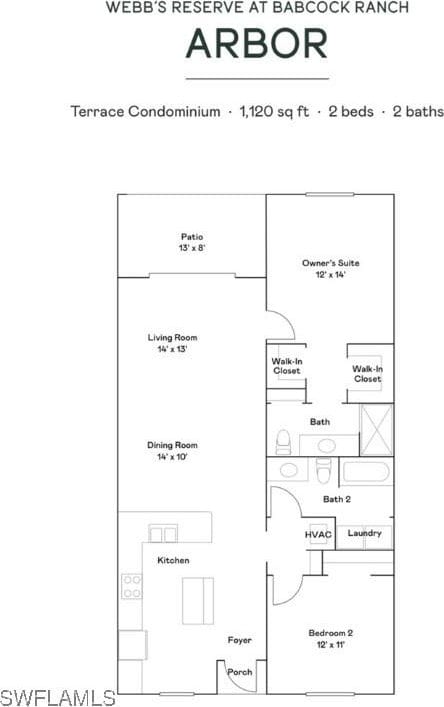 43000 Greenway Blvd Unit 114, Punta Gorda, FL 33982 - room layout