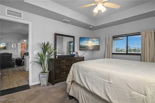325 NE 24th Ter, Cape Coral, FL 33909 - carpeted bedroom with baseboards and ceiling fan