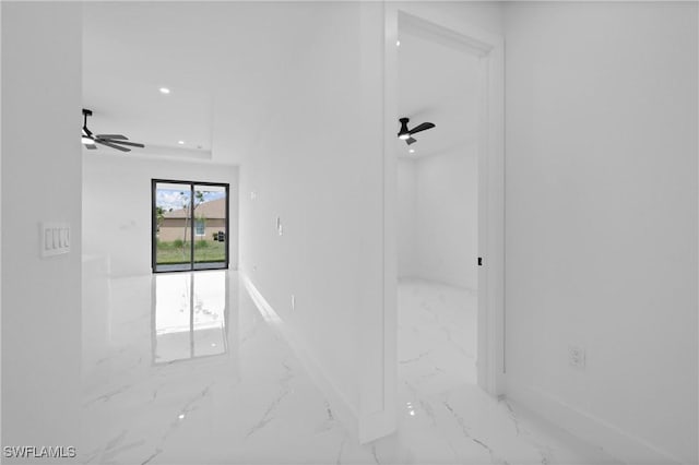 928 NE 8th Place, Cape Coral, FL 33909 - detailed view of ceiling fan, baseboards, and recessed lighting