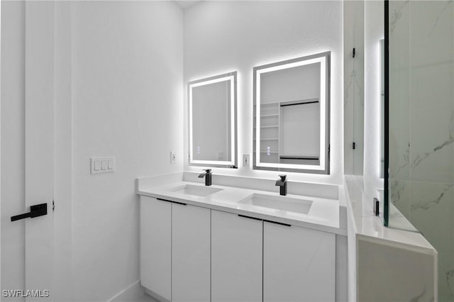 928 NE 8th Place, Cape Coral, FL 33909 - bathroom featuring double vanity