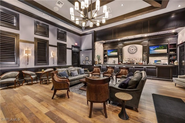 17021 Ashcomb Way, Estero, FL 33928 - community lobby featuring a towering ceiling, crown molding, and a decorative wall