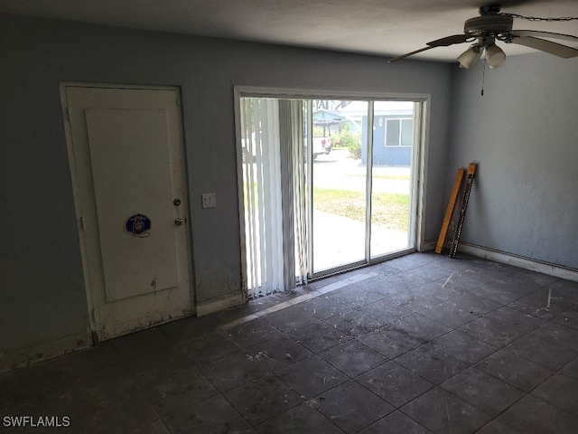 137 Standish Cir, North Fort Myers, FL 33903 - unfurnished room featuring a ceiling fan