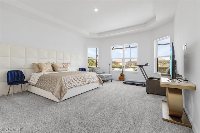 8341 Promoso Ct, Naples, FL 34114 - carpeted bedroom with a tray ceiling
