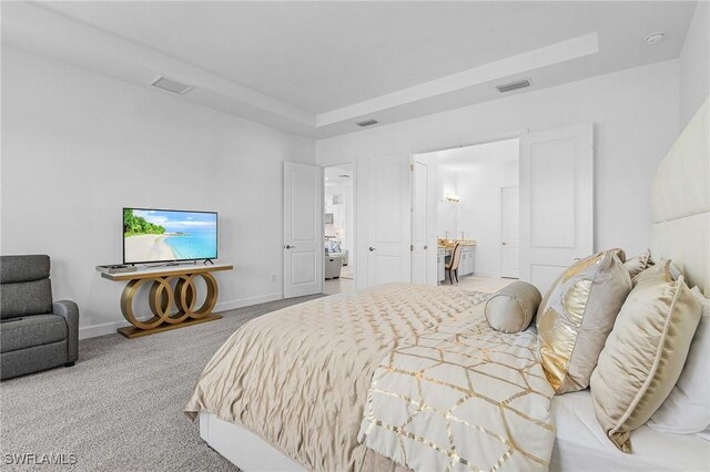 8341 Promoso Ct, Naples, FL 34114 - carpeted bedroom featuring baseboards and a tray ceiling