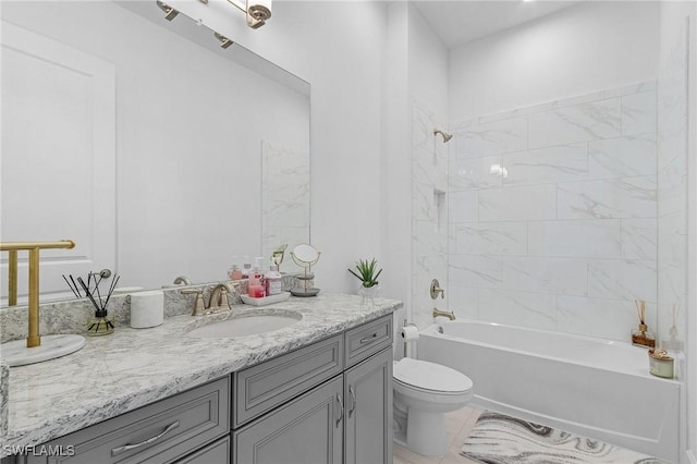 8341 Promoso Ct, Naples, FL 34114 - full bathroom with vanity and bathtub / shower combination