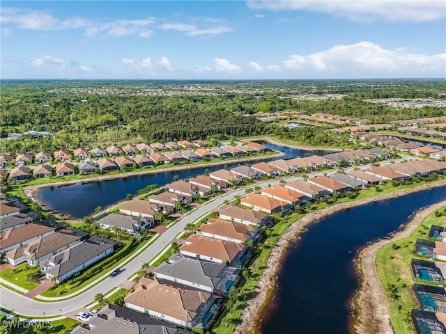 8341 Promoso Ct, Naples, FL 34114 - aerial overview of property's location with nearby suburban area and a large body of water