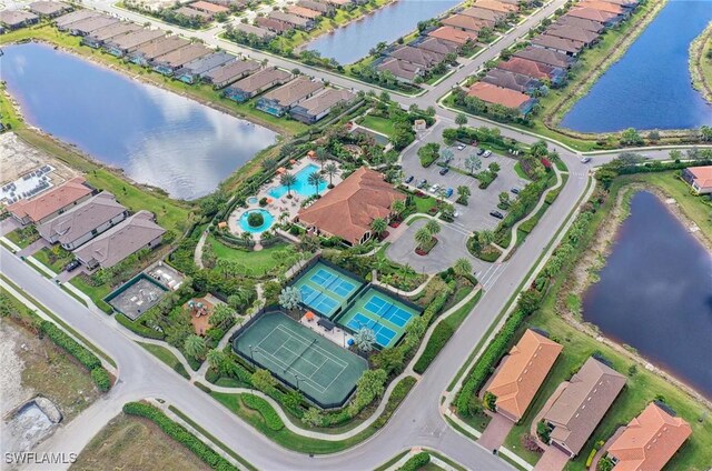 8341 Promoso Ct, Naples, FL 34114 - aerial view of property and surrounding area featuring a large body of water and nearby suburban area