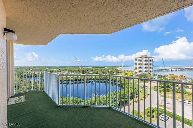8771 Estero Blvd Unit 807, Fort Myers Beach, FL 33931 - balcony featuring a water view