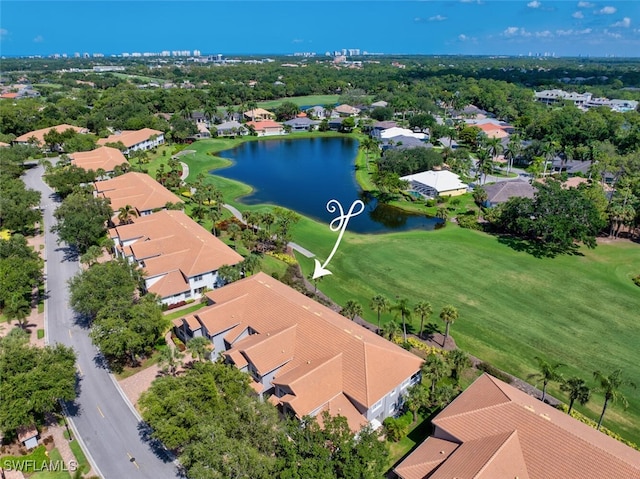 1630 Winding Oaks Way Unit 102, Naples, FL 34109 - aerial view of residential area featuring a nearby body of water and a golf club