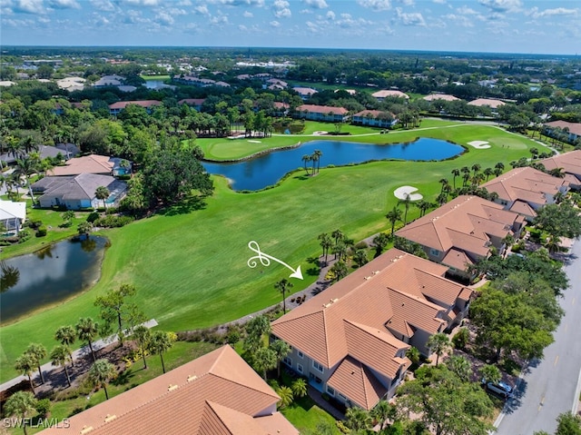 1630 Winding Oaks Way Unit 102, Naples, FL 34109 - aerial perspective of suburban area with a golf course and a nearby body of water