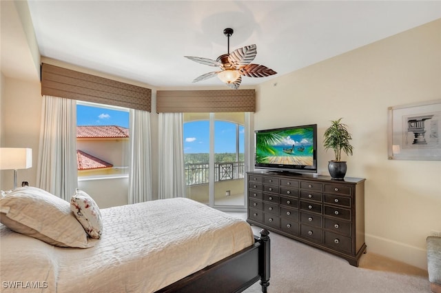 2738 Tiburon Blvd E Unit Ph-B502, Naples, FL 34109 - carpeted bedroom with ceiling fan