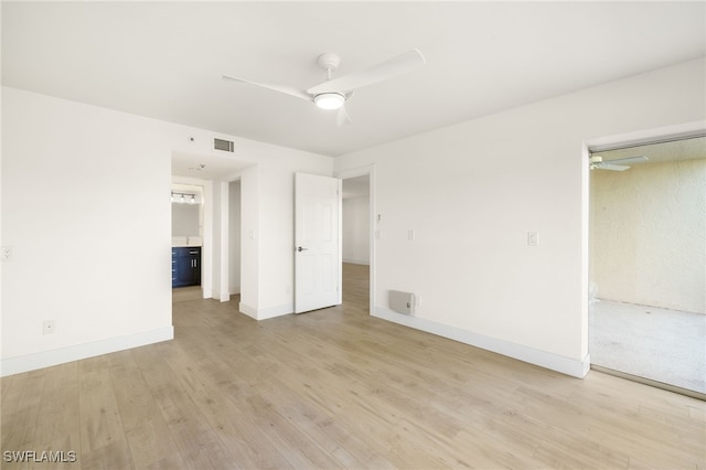 16320 Kelly Cove Dr Unit 270, Fort Myers, FL 33908 - unfurnished bedroom with light wood-style floors, baseboards, and a ceiling fan