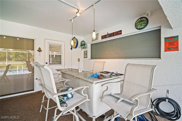 4226 Yarmouth Ct, North Fort Myers, FL 33903 - dining area with a textured wall