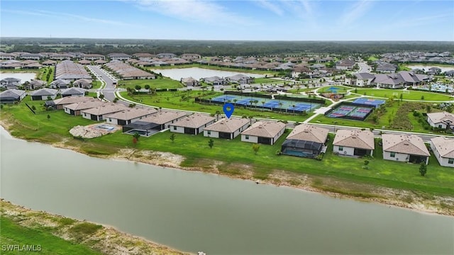 13952 Hunter Oak Dr, Fort Myers, FL 33913 - aerial perspective of suburban area with a nearby body of water