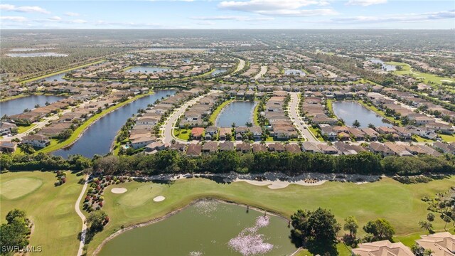 4654 Kensington Cir, Naples, FL 34119 - view of property location with nearby suburban area, a golf course, and a large body of water