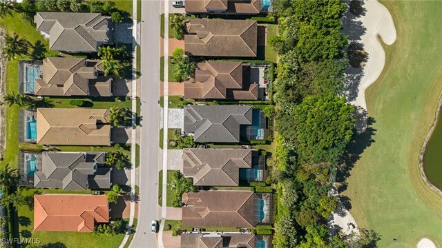 4654 Kensington Cir, Naples, FL 34119 - aerial view of residential area with a golf club