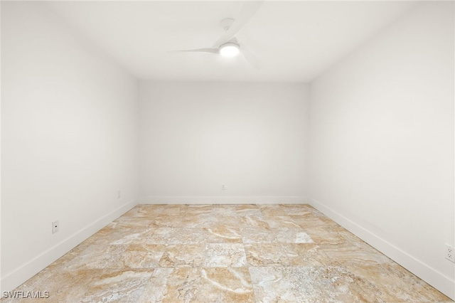 16290 Kelly Cove Dr Unit 253, Fort Myers, FL 33908 - spare room featuring a ceiling fan and baseboards