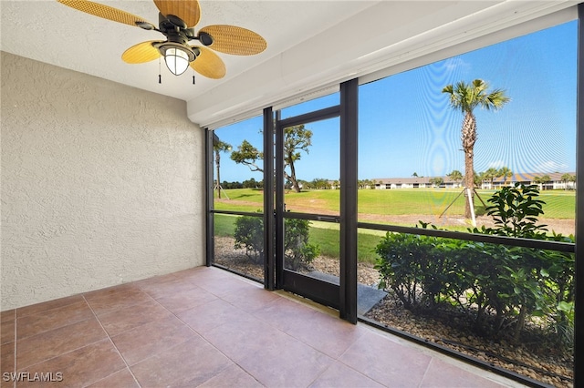 16290 Kelly Cove Dr Unit 253, Fort Myers, FL 33908 - unfurnished sunroom with ceiling fan