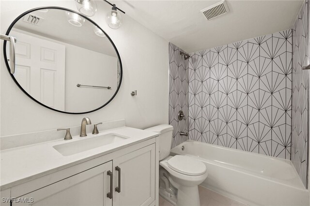 16410 Kelly Cove Dr Unit 313, Fort Myers, FL 33908 - full bathroom with vanity, toilet, and shower / washtub combination