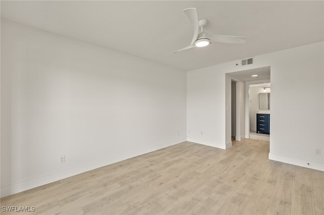 16410 Kelly Cove Dr Unit 313, Fort Myers, FL 33908 - unfurnished room featuring light wood-type flooring, ceiling fan, and baseboards