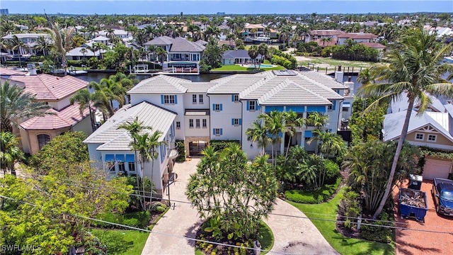 2001 4th St S, Naples, FL 34102 - aerial perspective of suburban area with a large body of water