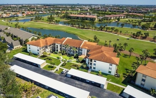 12581 Kelly Sands Way Unit 525, Fort Myers, FL 33908 - aerial view of residential area with a large body of water and a local golf course