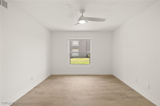 16260 Kelly Cove Dr Unit 235, Fort Myers, FL 33908 - unfurnished room featuring a ceiling fan, light wood finished floors, and baseboards