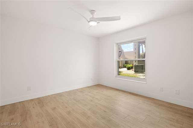 16260 Kelly Cove Dr Unit 235, Fort Myers, FL 33908 - spare room with ceiling fan, wood finished floors, and baseboards