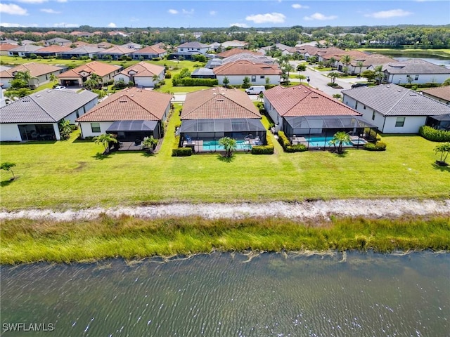 11992 Arbor Trace Dr, Fort Myers, FL 33913 - aerial view of residential area featuring a large body of water