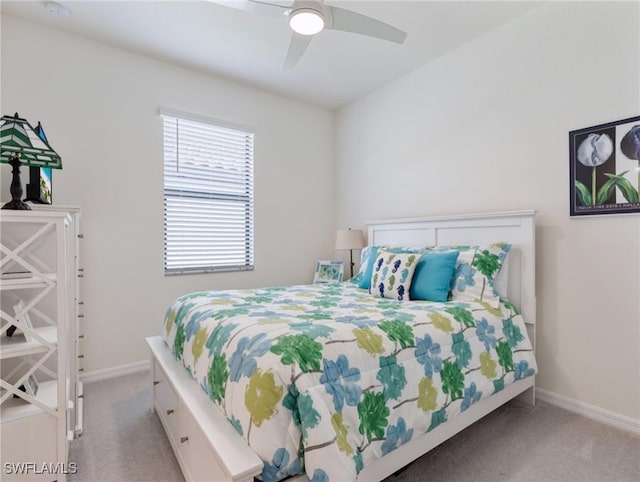 11992 Arbor Trace Dr, Fort Myers, FL 33913 - carpeted bedroom with baseboards and a ceiling fan