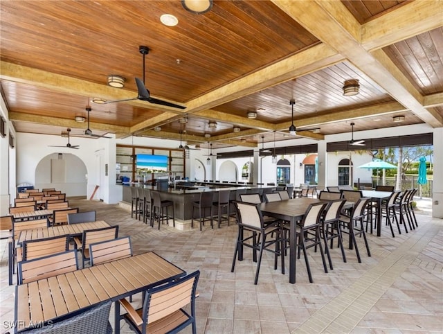 11992 Arbor Trace Dr, Fort Myers, FL 33913 - view of patio / terrace with ceiling fan