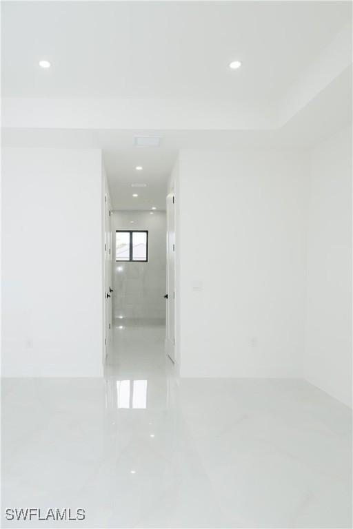 718 Calvin Ave, Lehigh Acres, FL 33972 - hallway featuring recessed lighting