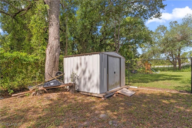 2909 48th St SW, Lehigh Acres, FL 33976 - view of shed