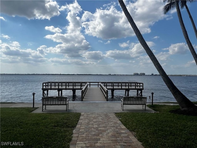1925 Clifford St Unit 101, Fort Myers, FL 33901 - dock featuring a water view