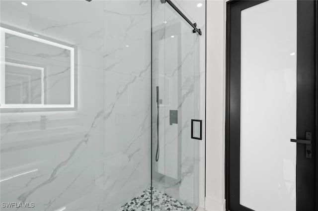 220 NE 6th St, Cape Coral, FL 33909 - full bath with a marble finish shower