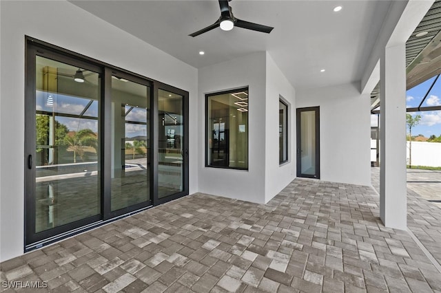 220 NE 6th St, Cape Coral, FL 33909 - view of patio featuring ceiling fan
