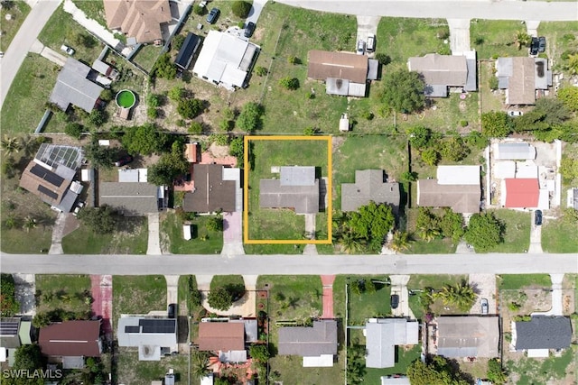 804 Alcala Ave, Lehigh Acres, FL 33936 - aerial view of residential area with property boundaries highlighted