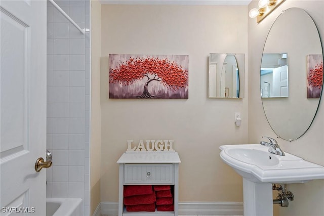 1263 Rialto Way Unit 102, Naples, FL 34114 - full bathroom featuring shower / bathtub combination